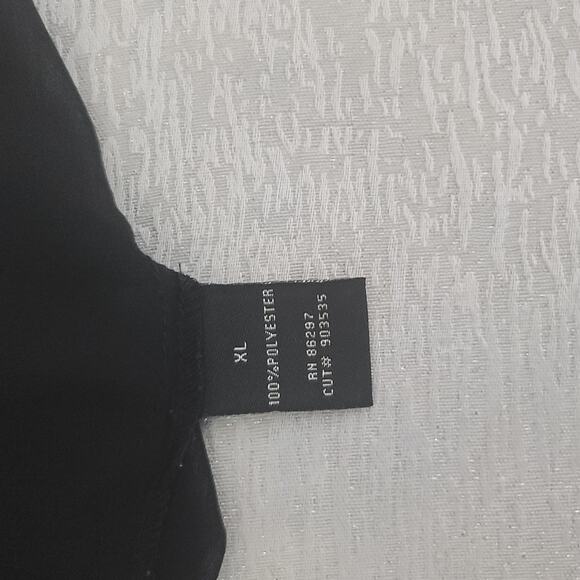 BCBG ladies sheer tunic black Size XL Swim cover up dress Matrix Minimalist Goth - Picture 5 of 8